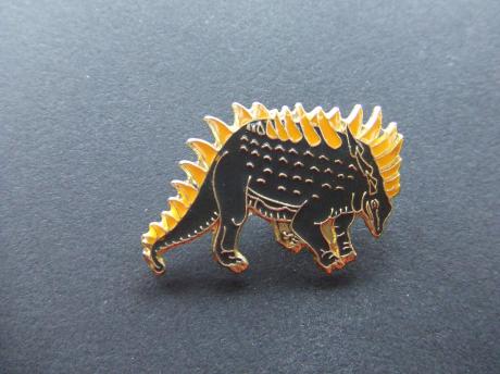 Dinosaurus Stegosaurus,reptiel gele schubben